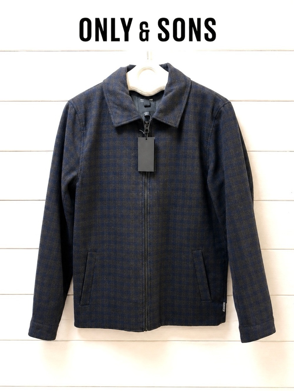 ONLY & SONS Zip-Up Jacket - Size S - NWT